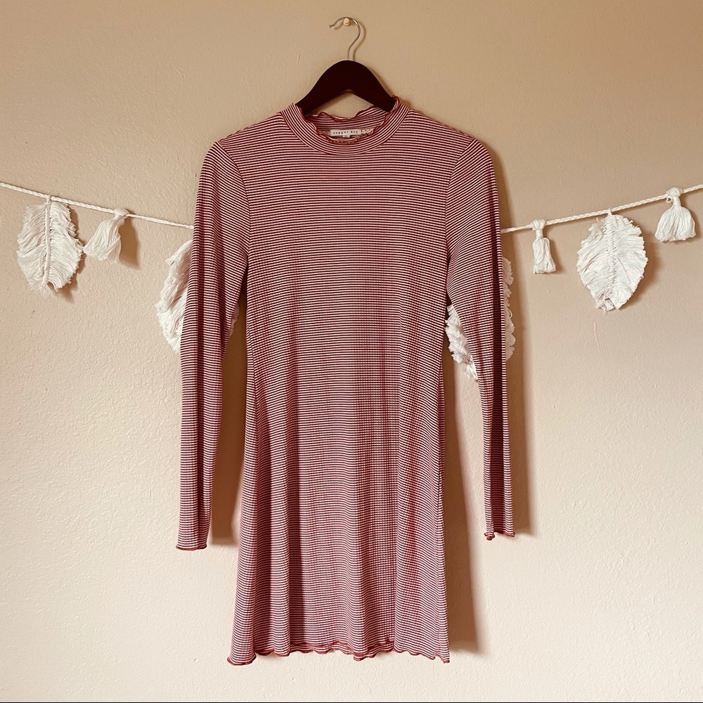 Copper Key | Ribbed Long Sleeve Dress
